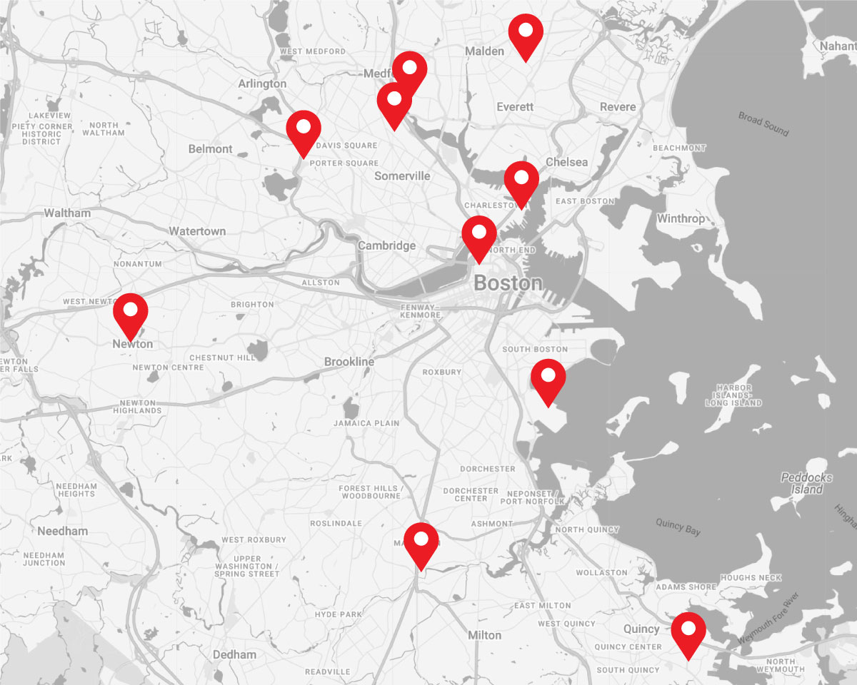 Greater Boston E-Bike Station Map
